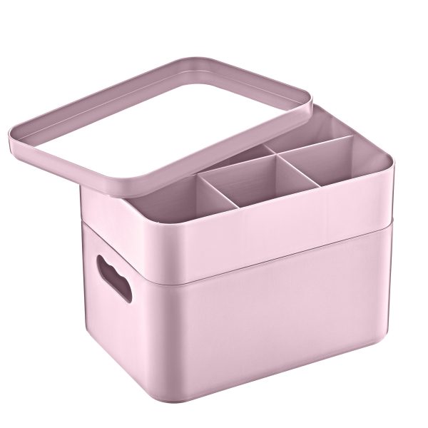 Herzberg HG-OKY676: 2-Laags multifunctionele organizer box Purper
