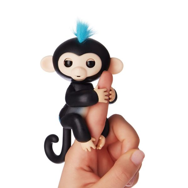 Cenocco Vingerspeelgoed Happy Monkey Zwart