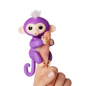 Cenocco Vingerspeelgoed Happy Monkey Purper