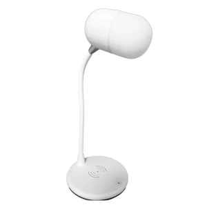 Grundig ED-72546: 3-in-1 Led-bureaulamp, Bluetooth-luidspreker en Draadloze Oplader