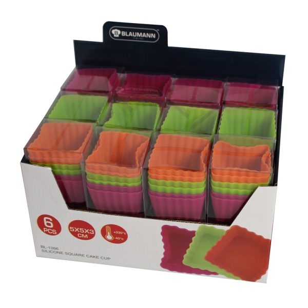 Blaumann BL-1266, Vierkantige kop cake 6 stuks - Afbeelding 4