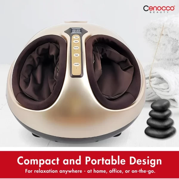 Cenocco Beauty CC-9080: Geavanceerde Voetmassageapparaat met Warmte-, Kneed- en Luchtcompressiefunctie - Afbeelding 4