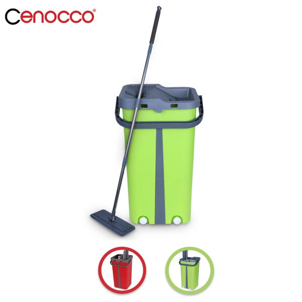 Cenocco CC-9077: Platte Dweil Met Emmer Groen - Afbeelding 3