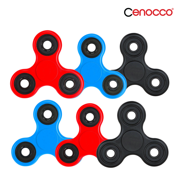 Cenocco Set van 6 Sensory Fidget Spinner Speelgoed - Afbeelding 3