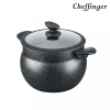 Cheffinger CF-COUS8: 8L Marmer Gecoat Stoomkoker Couscous Pot - Afbeelding 4