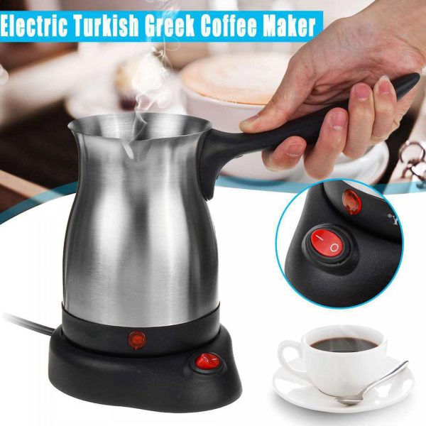 Cheffinger CF-ECMO.6: 600ml Elektrisch Roestvrij Staal Turks Espresso Koffiezetapparaat - Afbeelding 3