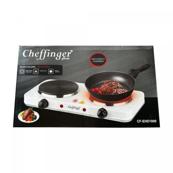 Cheffinger CF-EHD1000: 1000W Elektrische Kookplaat - Dubbel - Afbeelding 2