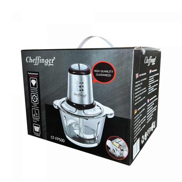 Cheffinger CF-FP500: 2L Keukenmachine - 500W - Afbeelding 2