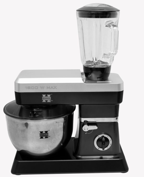 Herzberg HG-5065: 2 in 1 6,5L Standmixer en 1,7 Blender - 1200W Zwart