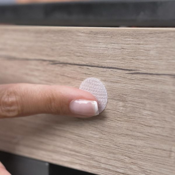 Genius Ideas Wit 62 Stuks Zelfklevende Klittenband Buttons - Afbeelding 2