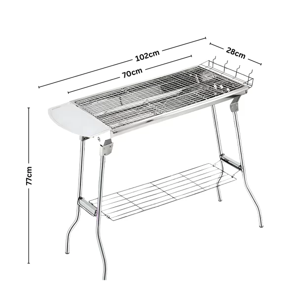 Herzberg HG-8112: Barbecue Grill met Draagtas - Afbeelding 3