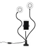 Grundig ED-95927: 2-in-1 Clip-On Telefoonhouder met Dubbele Ringverlichting