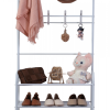 Herzberg 4-Tier Entryway Coat Rack and Hallway Storage Rack Organizer - 60x153cm