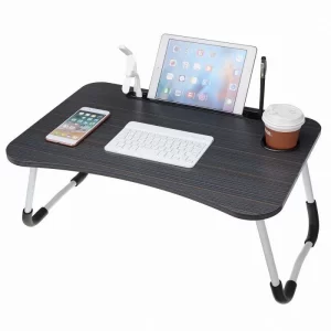 Herzberg HG-04173: Opvouwbaar Schootbureau Met Beker- en Tablethouder