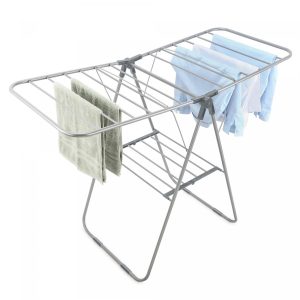 Herzberg HG-04494: 2 Verdiepingen Opvouwbaar Stalen Droogrek Voor Kleding