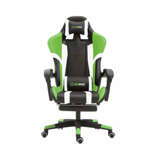 Herzberg HG-8083: Driekleurige Gaming- En Bureaustoel Met Lineair Accent Groen