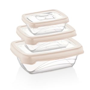 Herzberg 3 Stuks Bio Saver Box Ivoor