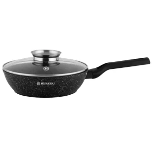 Herzog HR-2612: Frituurpan van 32cm Met Deksel met Aromaknop