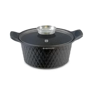 Herzog HR-5216: 20cm Diamant Design Marmeren Braadpan met Aromaknop - 2.4L