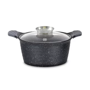Herzog HR-5221: 20cm Marmeren Braadpan Met Aromaknop - 2.6L