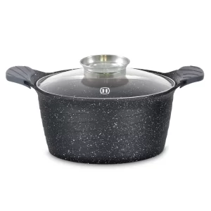Herzog HR-5223: 28cm Marmeren Braadpan Met Aromaknop - 7.1L
