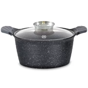 Herzog HR-5224: 32cm Met Marmer Gecoate Braadpan met Aromaknop - 10.2L