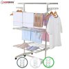 Herzberg 3-tier Kleding Wasserij Droogrek Grijs - Afbeelding 3