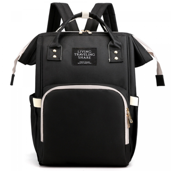 Herzberg HG-03190: Multifunctionele Mama Luier en Babyfles Tas - Zwart
