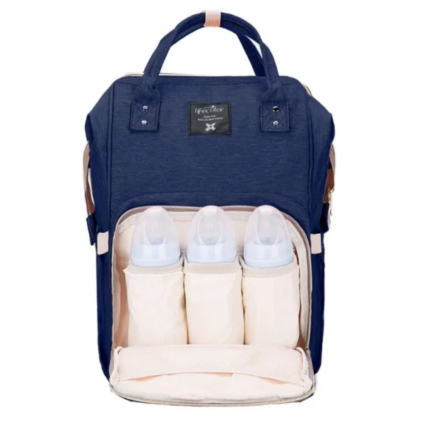 Herzberg HG-03206: Multifunctionele Mama Luier en Babyfles Tas - Blauw - Afbeelding 3