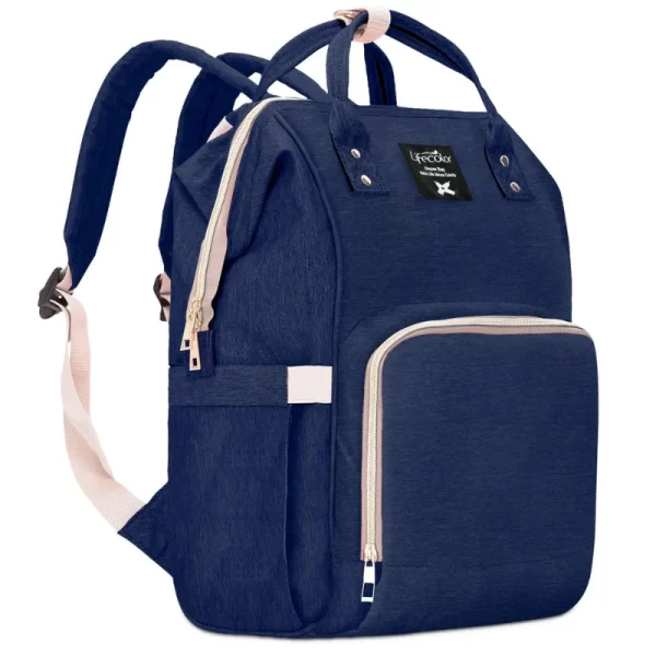 Herzberg HG-03206: Multifunctionele Mama Luier en Babyfles Tas - Blauw - Afbeelding 2