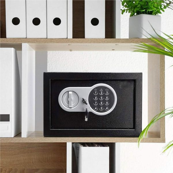Herzberg HG-03855: Double Bolt Elektronische Digitale Stalen Kluis - 20x31x20cm - Afbeelding 2