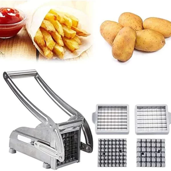 Herzberg HG-04166: RVS Frituur Aardappelsnijder - Afbeelding 2