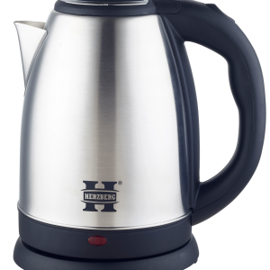 Herzberg HG-5011SIL: 1,8L 1500W Roestvrijstalen Waterkoker - Grijs
