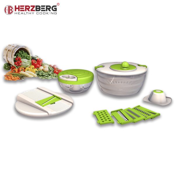 Herzberg HG-5057: Multifunctionele Spinner met Chopper - Afbeelding 2