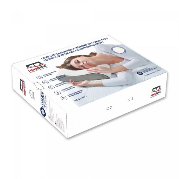 Herzberg HG-6412H0: Contour Memory Foam Kussen - Afbeelding 3