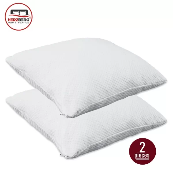 Herzberg HG-65X2: 2 Stuks Versnipperd Traagschuimkussen - Afbeelding 3