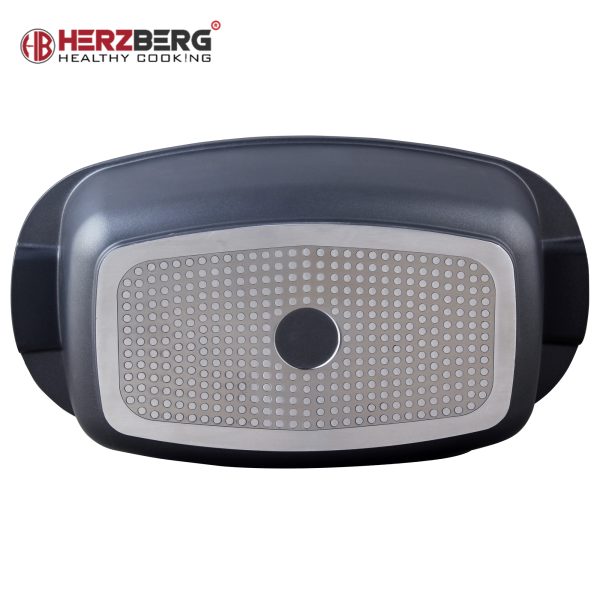 Herzberg HG-7032RG: 32 cm Marmeren Coating Grill - Afbeelding 4