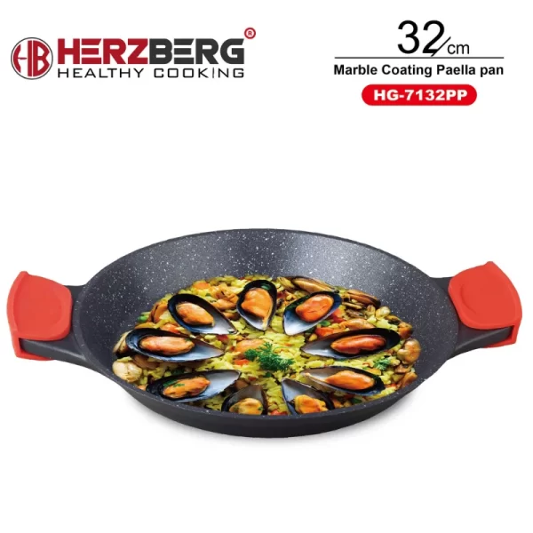 Herzberg HG-7132PP: 32cm Paella Pan - Afbeelding 3