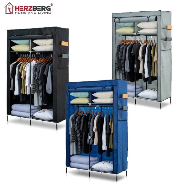 Herzberg HG-8012: Opbergkast Grijs - Afbeelding 2