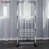 Herzberg HG-8034GRY: Moving Clothes Rack - Grijs - Afbeelding 4