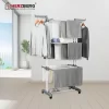 Herzberg HG-8034GRY: Moving Clothes Rack - Grijs - Afbeelding 2