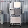 Herzberg HG-8034GRY: Moving Clothes Rack - Grijs - Afbeelding 3