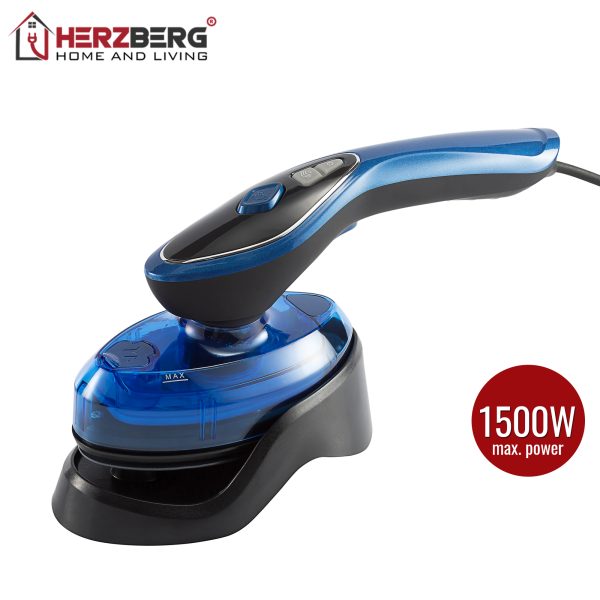 Herzberg HG-8056: 2 in 1 Draagbaar Stoom- en Droogstrijkijzer - Afbeelding 3