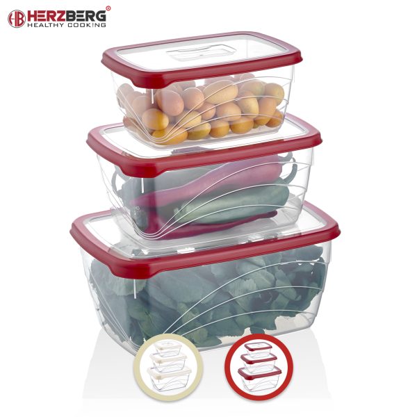 Herzberg 3 Stuks Extra Diepe Bio Saver Box Set Ivoor - Afbeelding 3