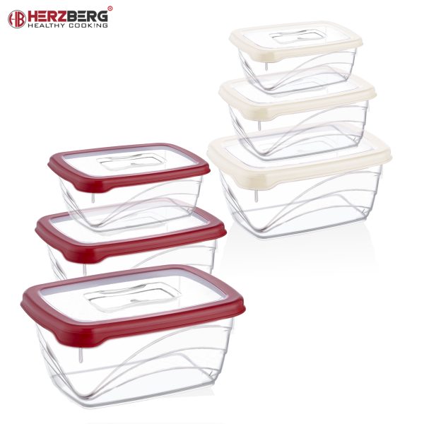 Herzberg 3 Stuks Extra Diepe Bio Saver Box Set Ivoor - Afbeelding 2