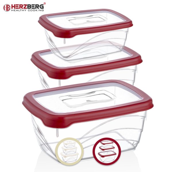 Herzberg 3 Stuks Extra Diepe Bio Saver Box Set Ivoor - Afbeelding 3