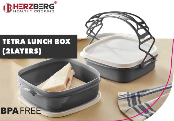 Herzberg 2-Laags Tetra Lunchbox - Afbeelding 4