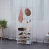 Herzberg 4-Tier Entryway Coat Rack and Hallway Storage Rack Organizer - 60x153cm - Afbeelding 2