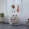 Herzberg 4-Tier Entryway Coat Rack and Hallway Storage Rack Organizer - 80x170cm - Afbeelding 3