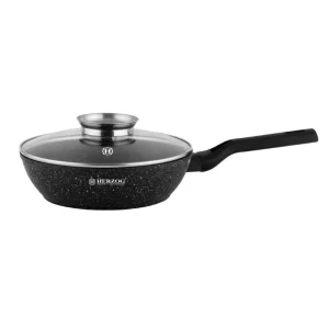 Herzog HR-2611: Frituurpan van 28 cm met Deksel met Aromaknop